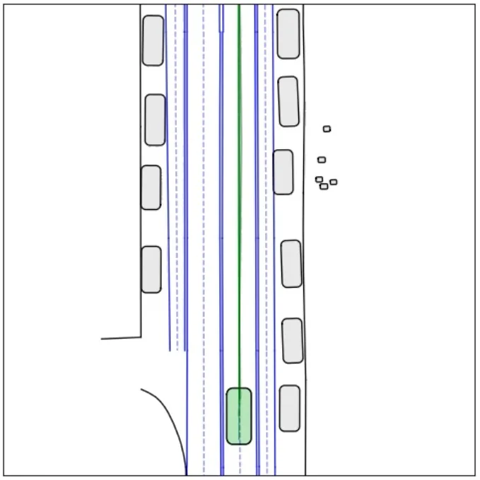 Closed-loop simulation workflow. A policy model (here, Alpamayo 1 (NVIDIA, 2026)) or user sends an action to the AlpaSim simulation runtime. AlpaSim updates the simulation state and forwards the context to OmniDreams, which synthesizes the next camera frames and returns them to the policy, completing the loop.