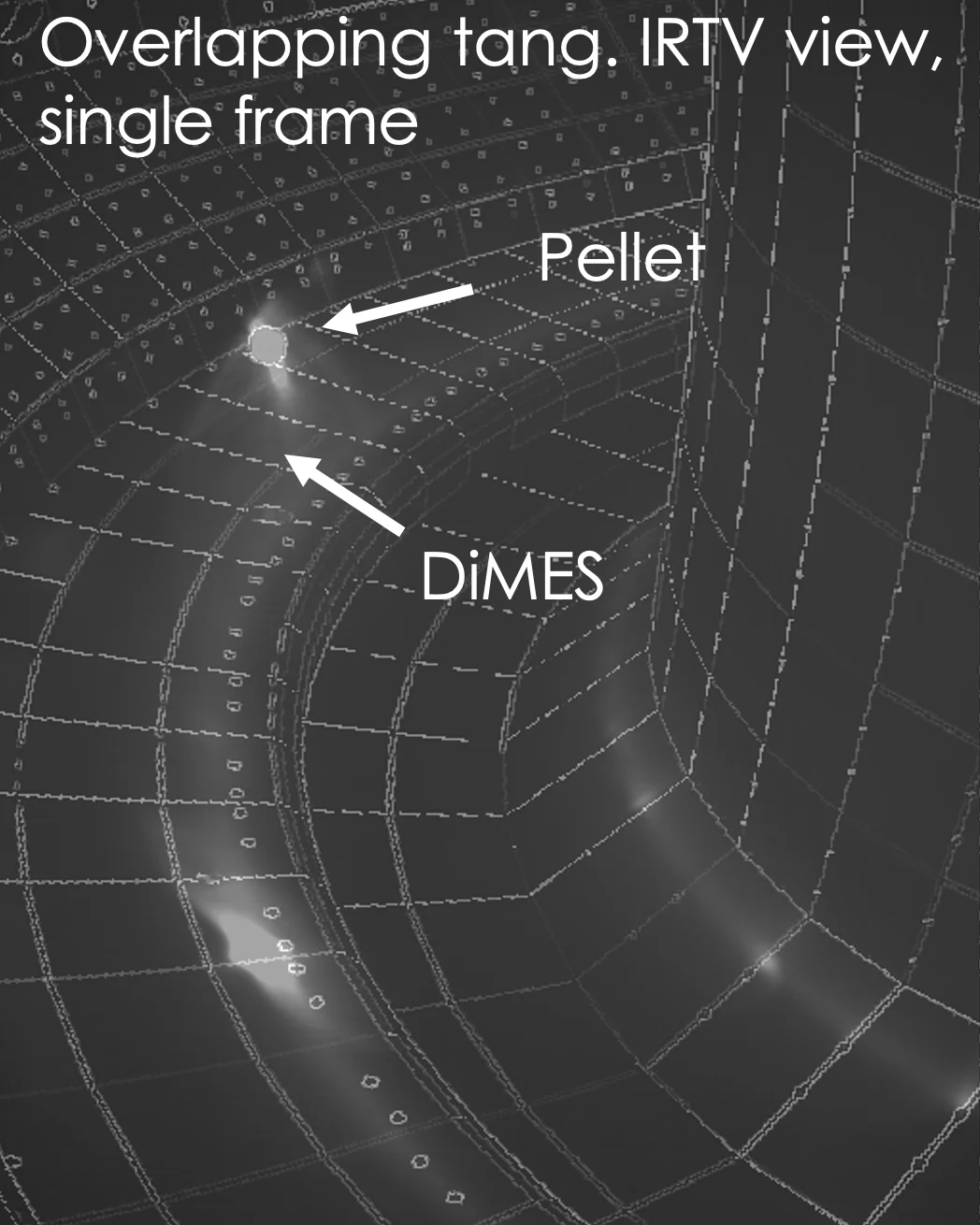 Imaging diagnostics for carbon pellet ablation experiments in discharge 186093.